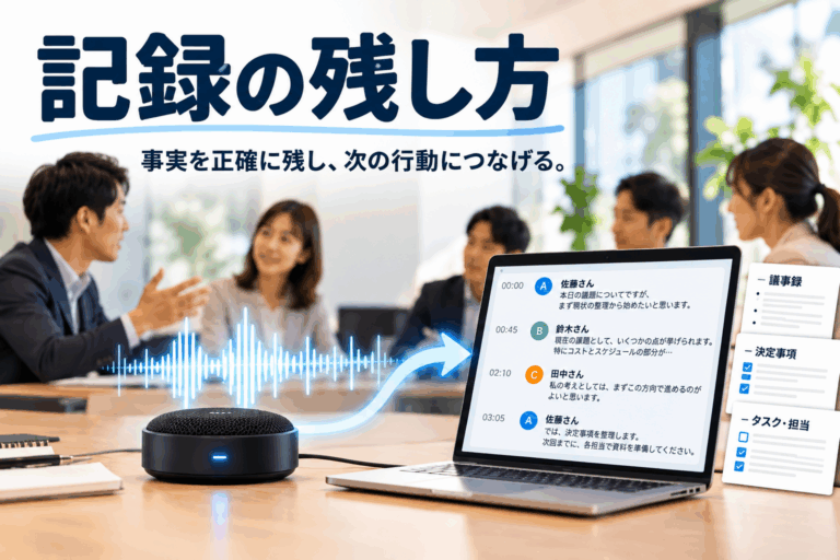 社長挨拶『記録の残し方』