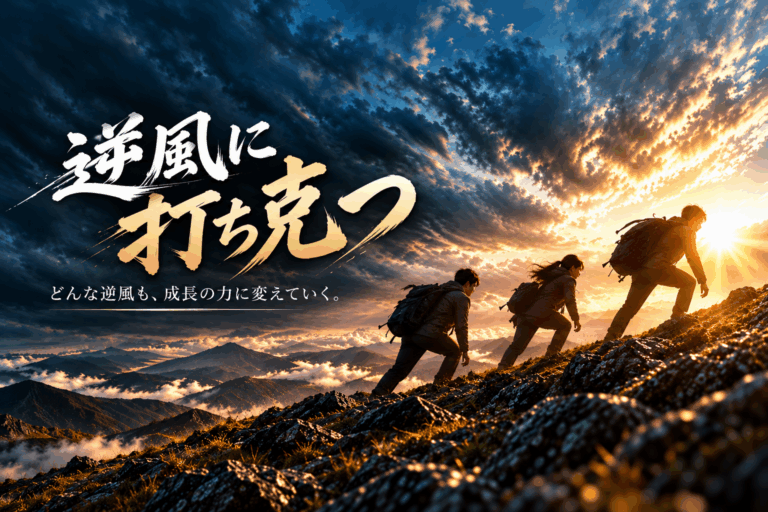 社長挨拶『逆風に打ち克つ』